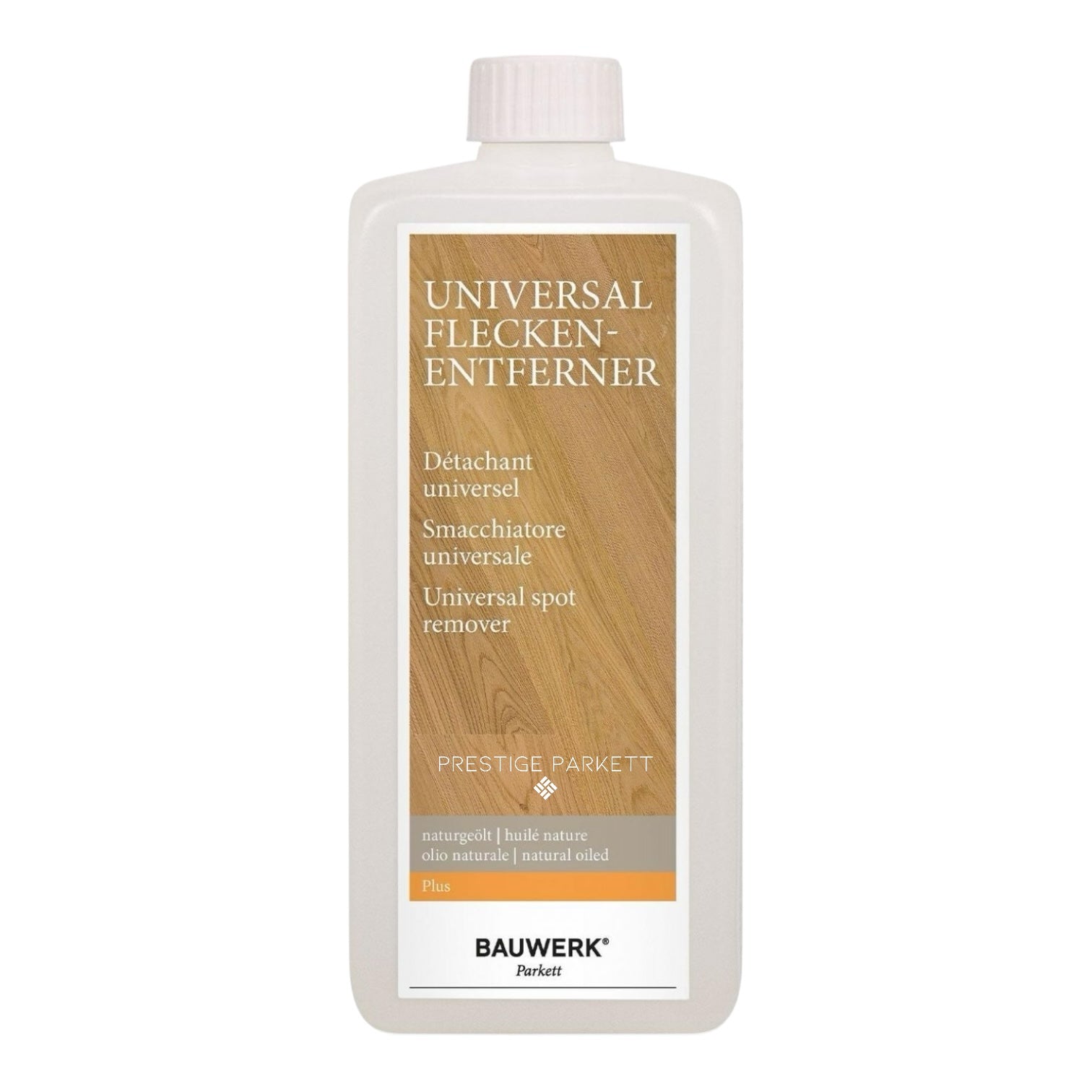 Bauwerk Universal Fleckenentferner Plus | + gratis Schwamm | gegen Öl - und Fettflecken - Prestige Parkett