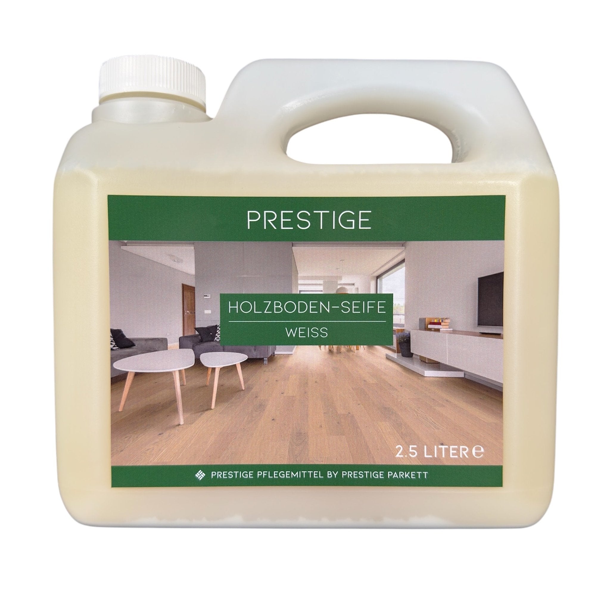 PRESTIGE Holzbodenseife | Für die Unterhaltsreinigung & Pflege geölter Parkettböden - Prestige Parkett
