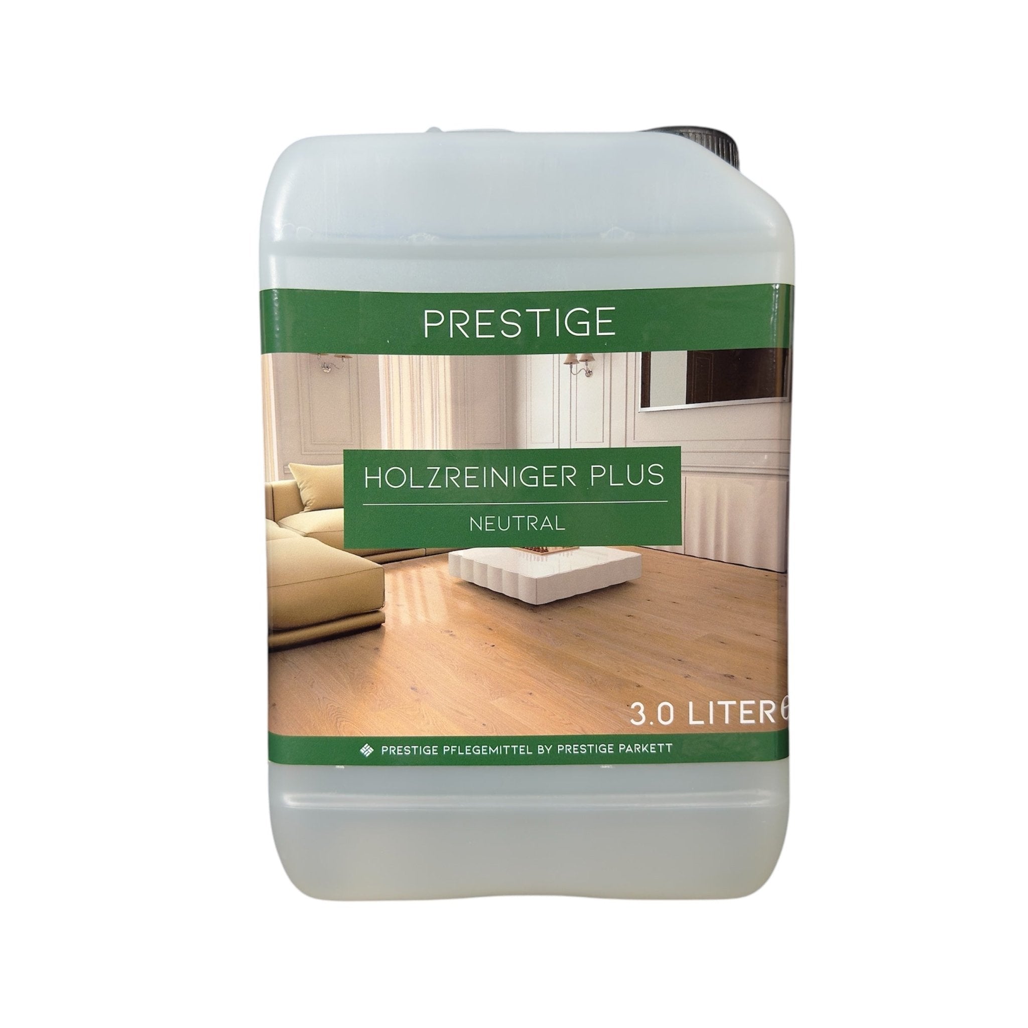 PRESTIGE Holzreiniger Plus | entfernt Wasser - , Öl - , Rotwein - & Gerbsäurenflecken auf Parkettoberflächen | + gratis Schwamm - Prestige Parkett
