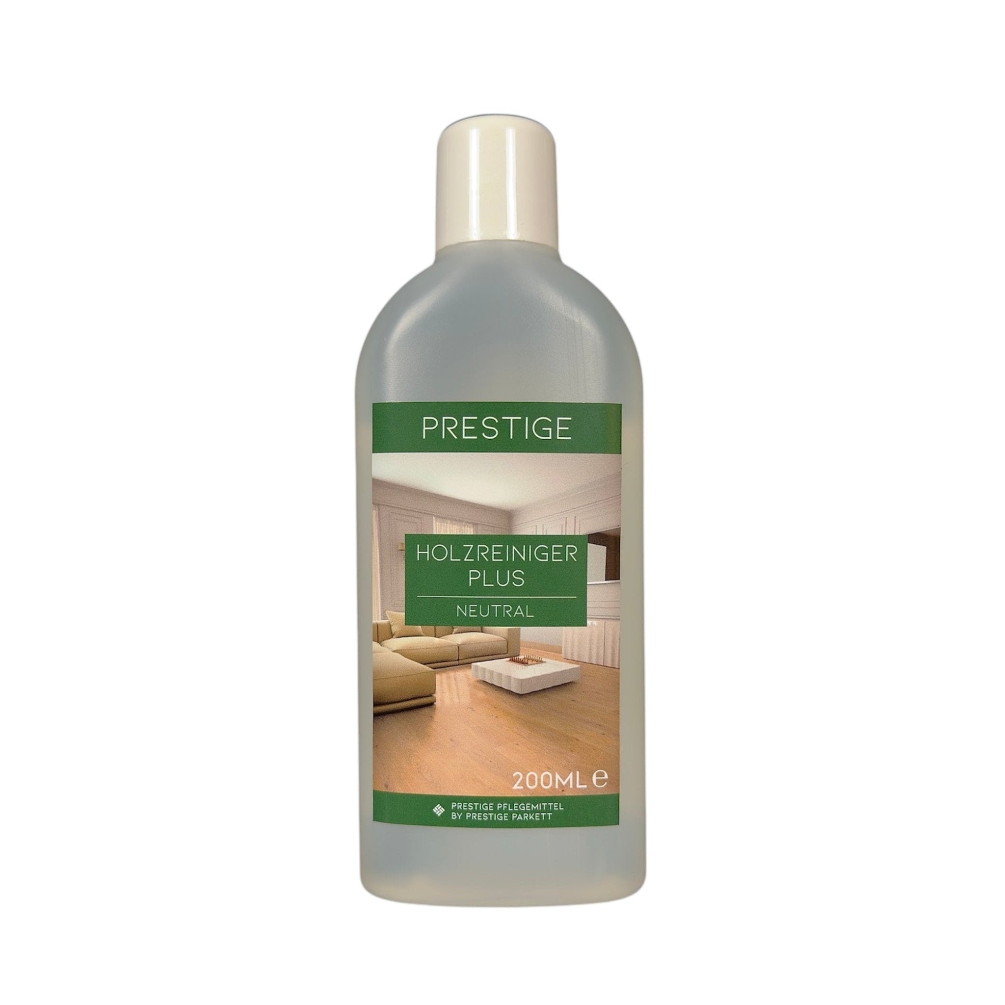 PRESTIGE Holzreiniger Plus | entfernt Wasser - , Öl - , Rotwein - & Gerbsäurenflecken auf Parkettoberflächen | + gratis Schwamm - Prestige Parkett