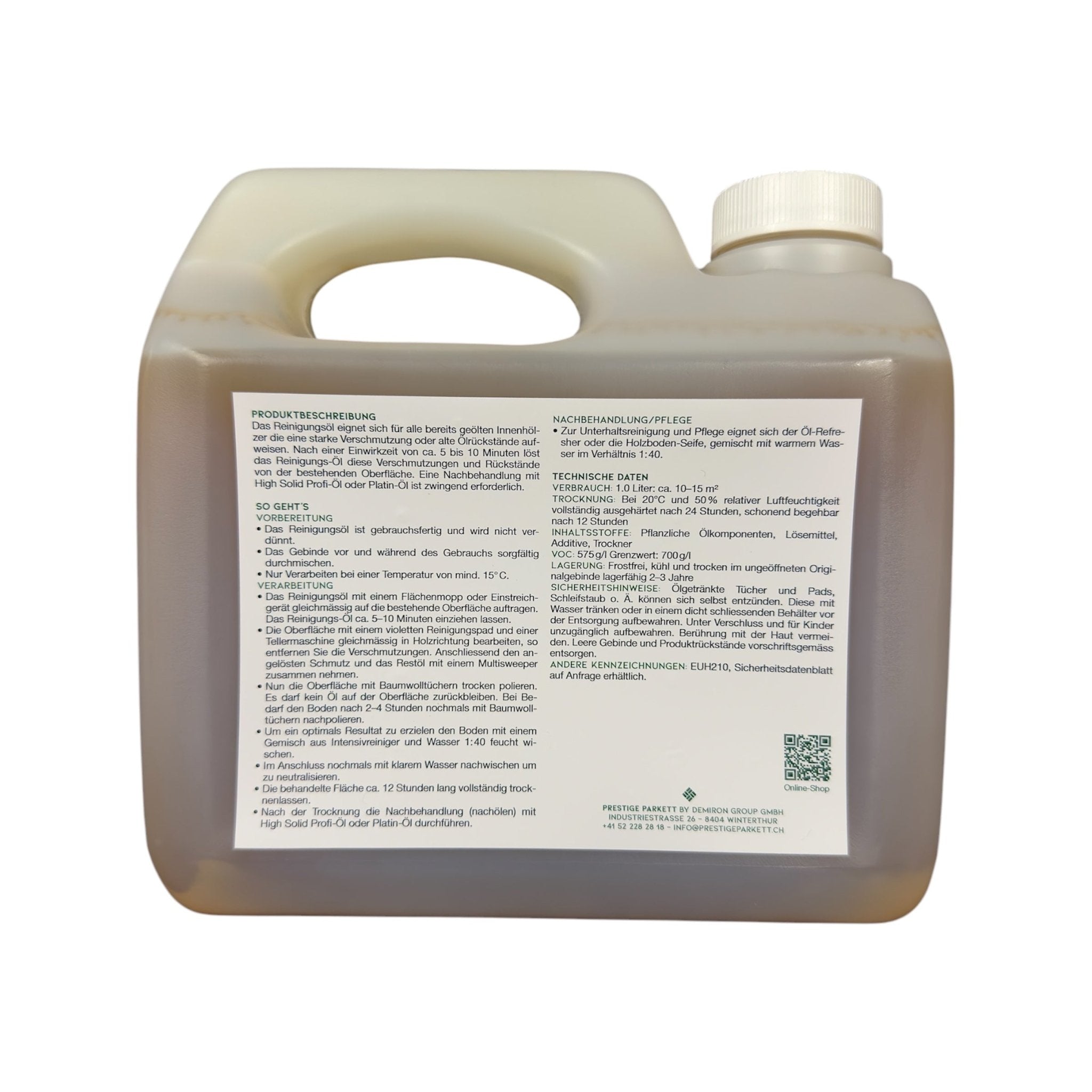 PRESTIGE Reinigungs - Öl | Neutral - Prestige Parkett