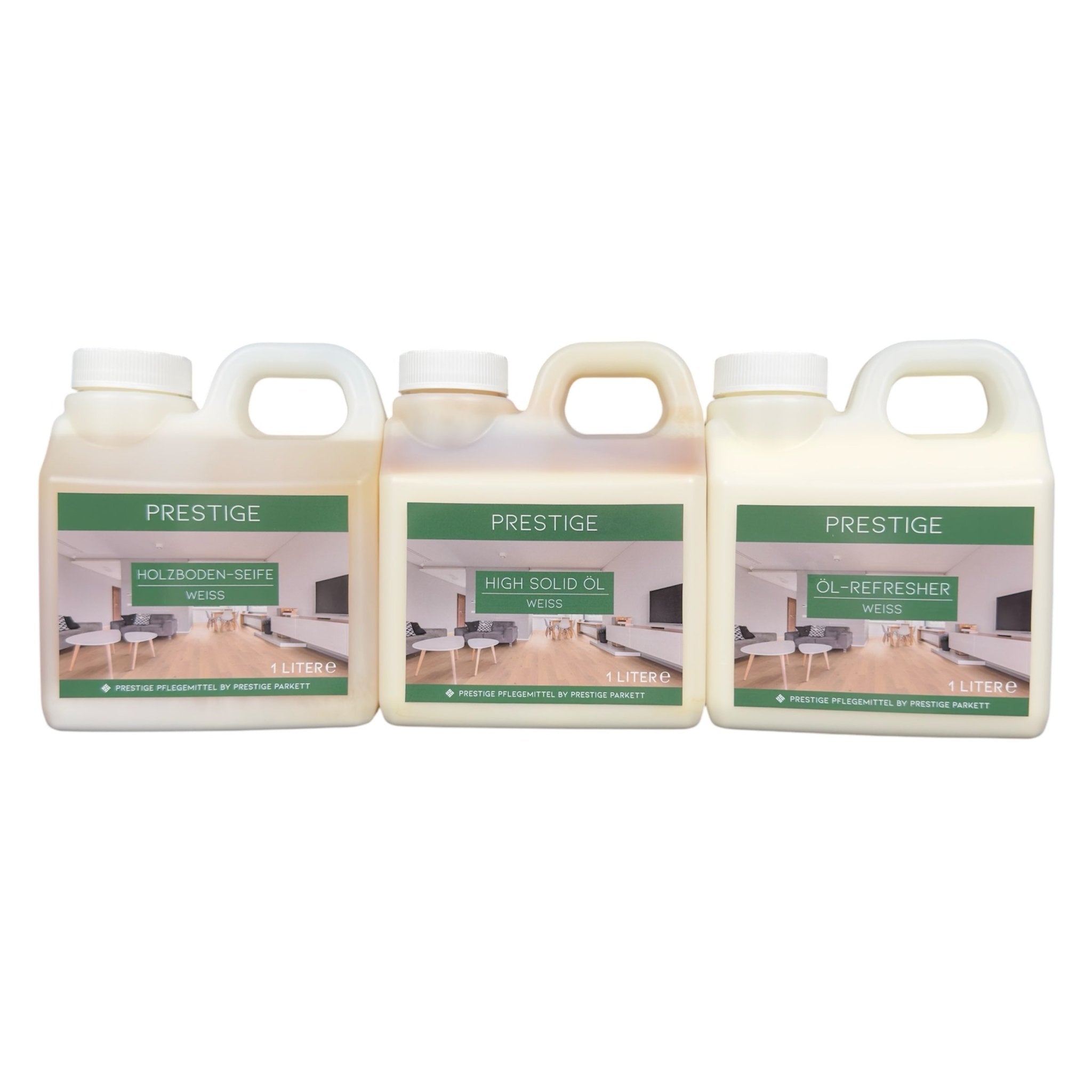 SET - Holzbodenseife | High Solid Öl | Öl - Refresher - Prestige Parkett