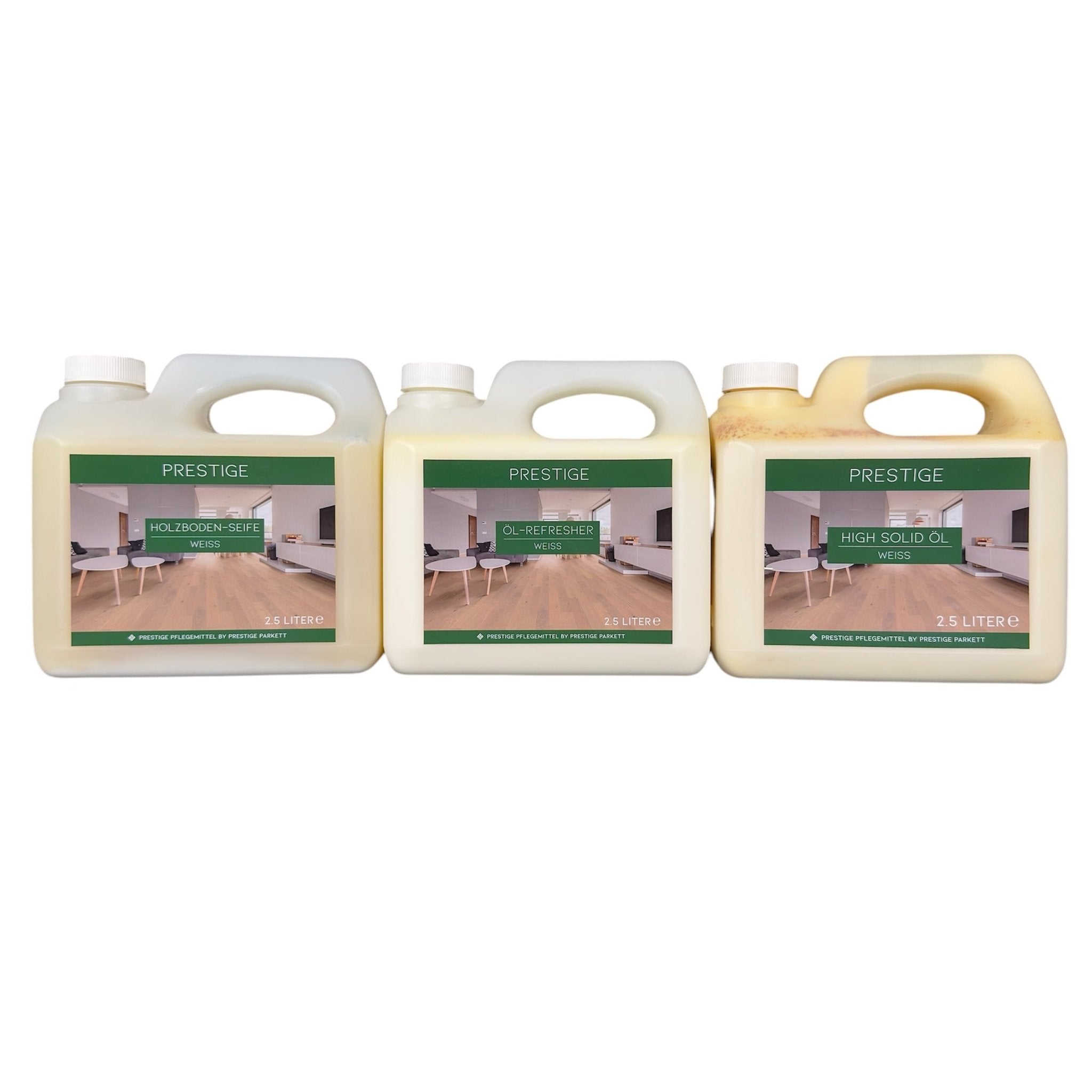SET - Holzbodenseife | High Solid Öl | Öl - Refresher - Prestige Parkett