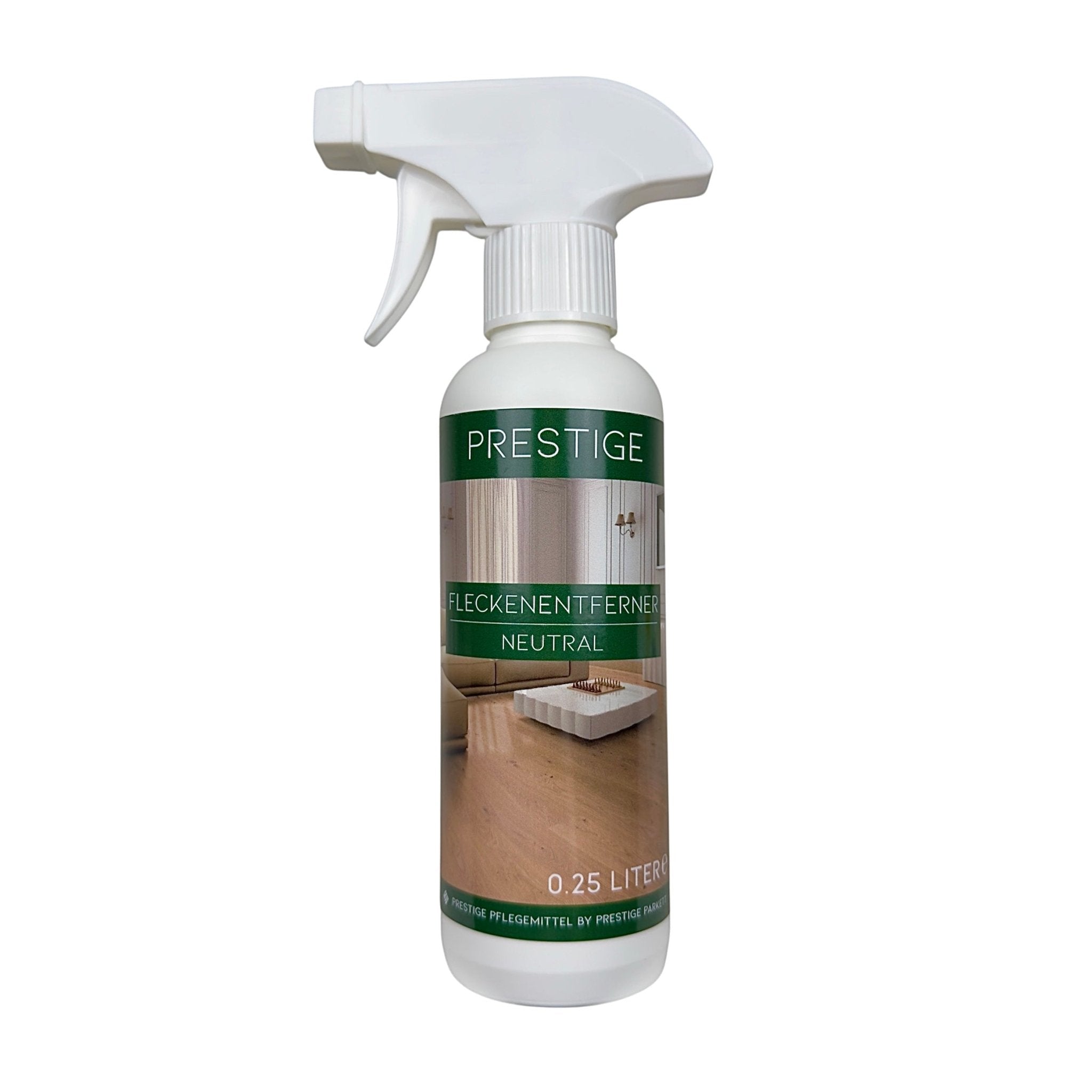 🎁 PRESTIGE Fleckenentferner - Spray | entfernt Rotwein - , Fett - & Kaffeeflecken | + gratis Schwamm (100% off) - Prestige Parkett
