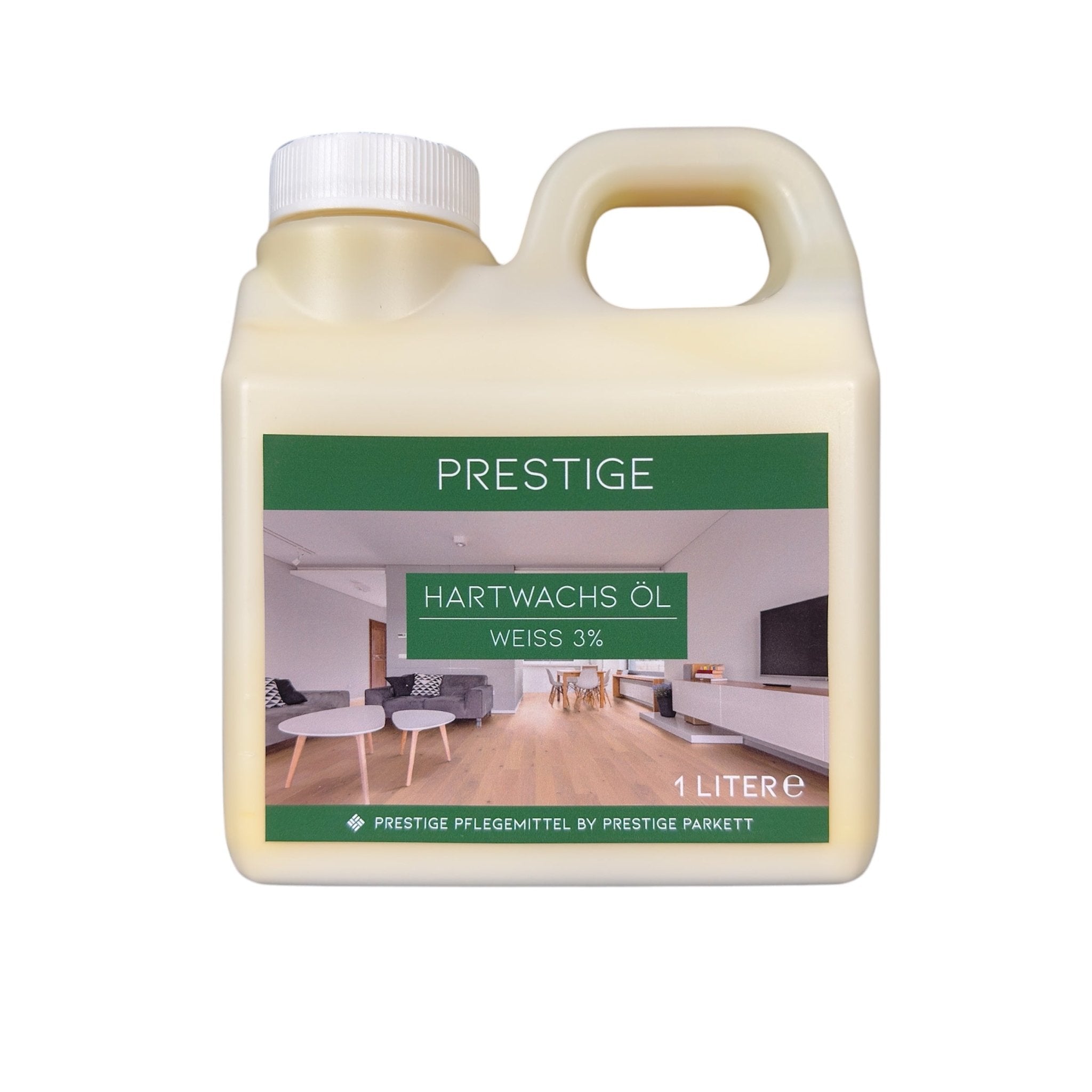 PRESTIGE Hartwachs - Öl | Schutz & Pflege für geölte und gewachste Parkettböden | Für alle Holzoberflächen - Prestige Parkett
