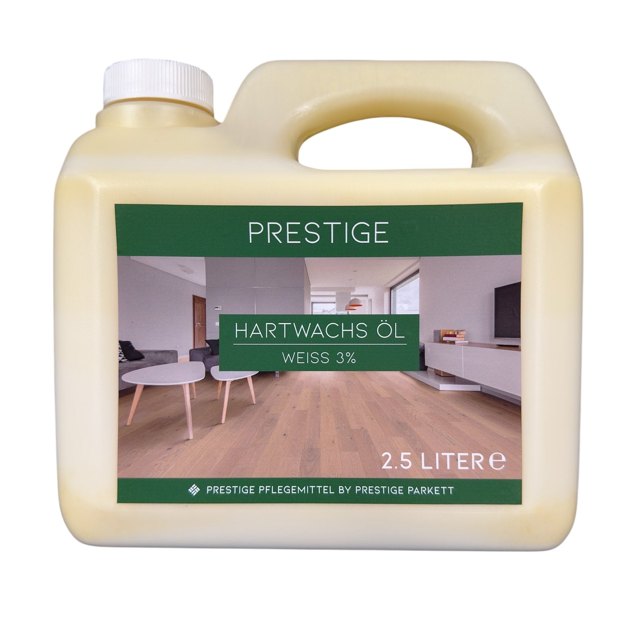 PRESTIGE Hartwachs - Öl | Schutz & Pflege für geölte und gewachste Parkettböden | Für alle Holzoberflächen - Prestige Parkett