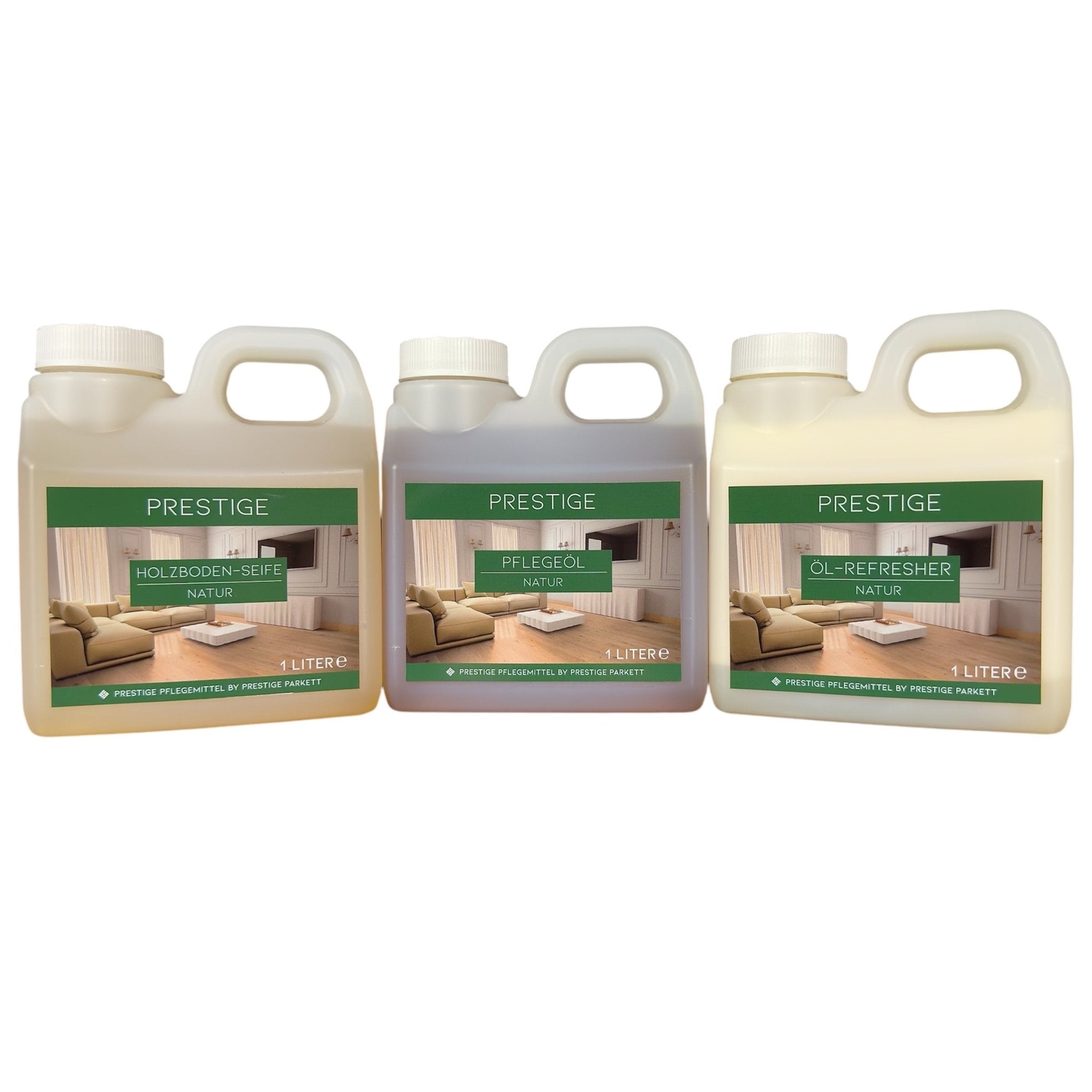 SET - Holzbodenseife | Pflegeöl | Öl - Refresher - Prestige Parkett